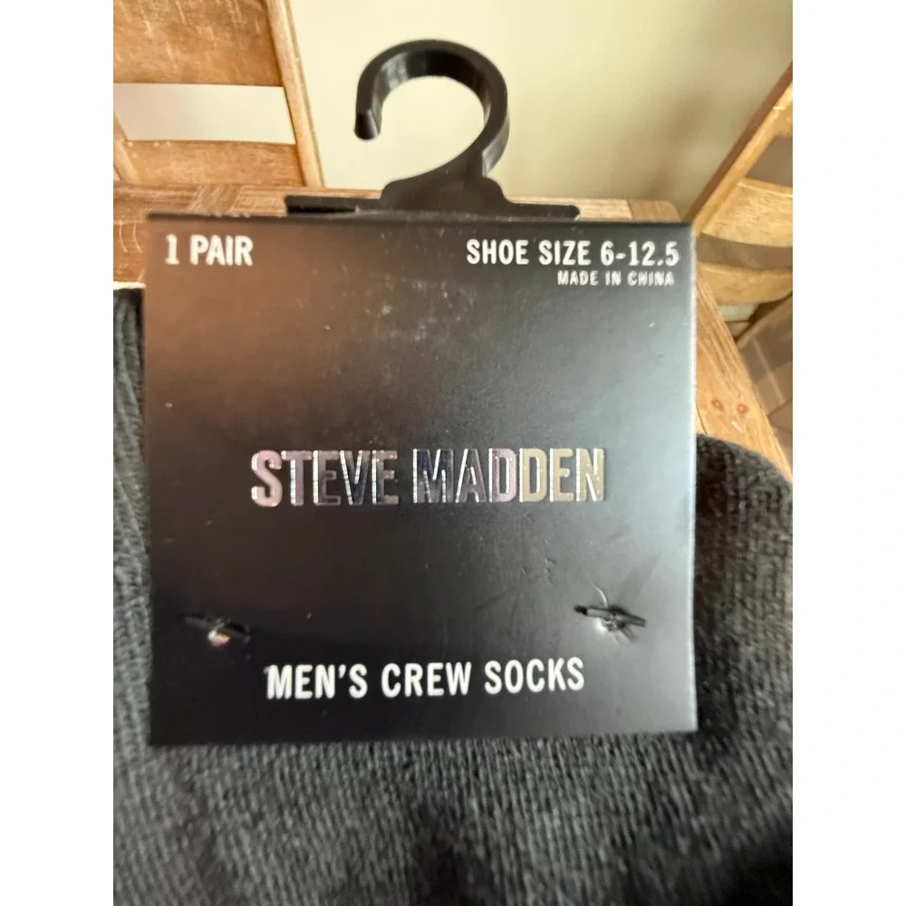 NWT‎ Steve Madden Mens Crew Socks LOT Hustle Paisley Mom Heart 6-12.5 Streetwear
